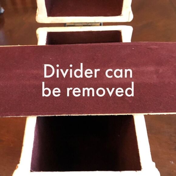 VINTAGE -🎉HPx3🎉 Wood Decorative Double Bottle Wine Holder/Carrier:Brass Hardware - Picture 11 of 15